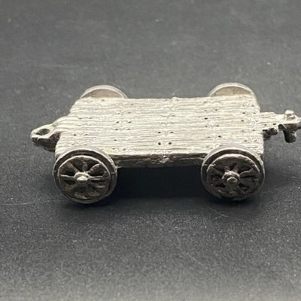 Michael Ricker RB 1986 5 Pc Pewter Train Set 9.5"L  Engine, 3 Flats & Caboose - Picture 10 of 16